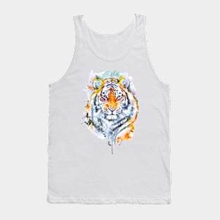 Handsome Tiger Head Portrait Tank Top